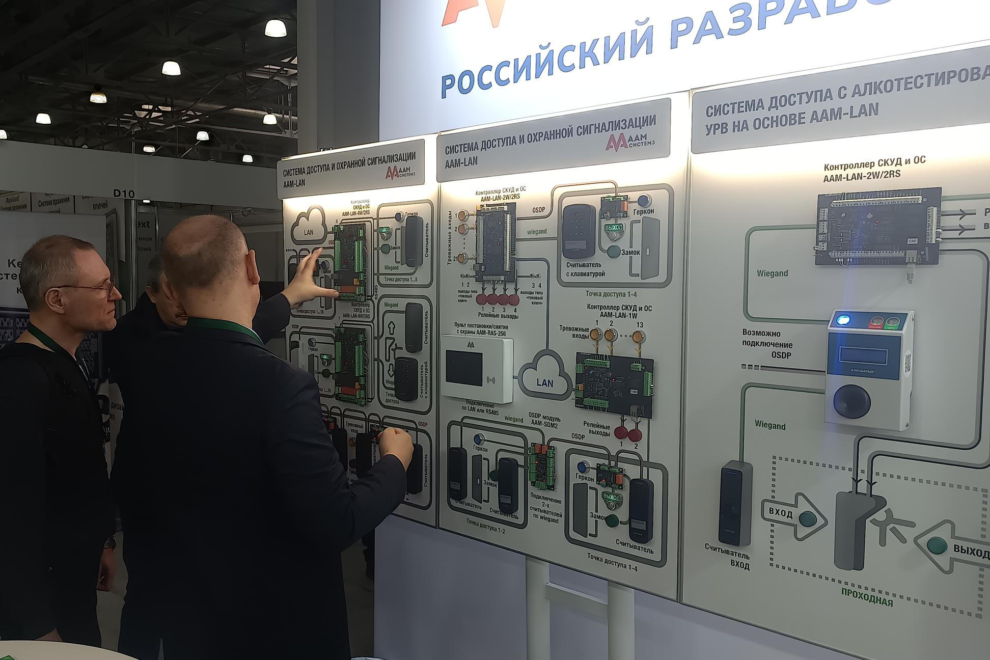 Алкотестер для СКУД «Алкобарьер» на стенде «ААМ Системз» во время проведения форума «Технологии и безопасность» 2026